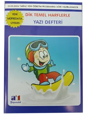 A1 Yayıncılık Dik Temel Harflerle Yazı Defteri - 1