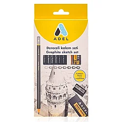 Adel Dereceli Kalem Çizim Seti 8'li 