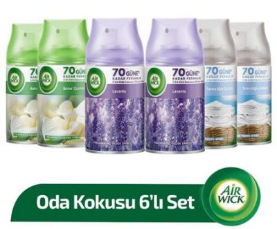 AiR Wich Oda Kokusu Freshmatik Yedek Sprey Avantaj Paketi 250 ml x 6 Ad - 1