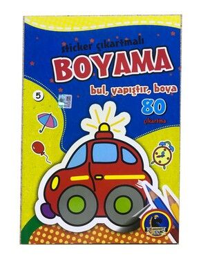 Boyama Kitabı - Sticker Çıkartmalı - 1