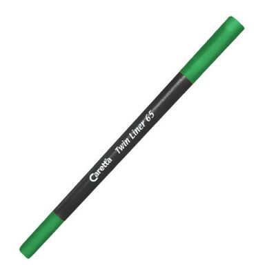 Caretta 65-05 Twin Liner , Çift Uçlu Keçeli Kalem Koyu Yeşil - 1