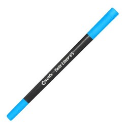 Caretta 65-06 Twin Liner , Çift Uçlu Keçeli Kalem Turkuaz - CARETTA