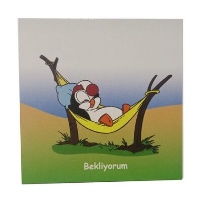 Cats Chilly Willy Doğum Günü Kartı 8x8 cm - 1