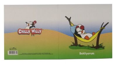 Cats Chilly Willy Doğum Günü Kartı 8x8 cm - 3