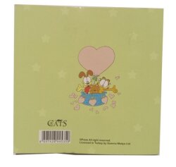 Cats Garfield Doğum Günü Kartı 8x8 cm M:1 - 2