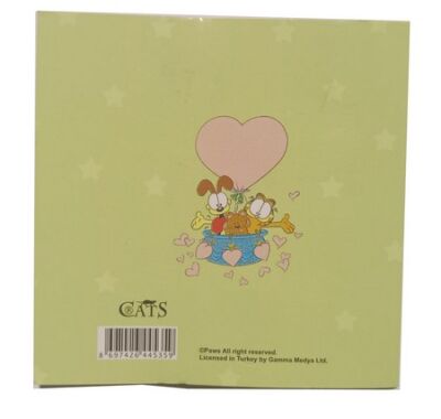 Cats Garfield Doğum Günü Kartı 8x8 cm M:1 - 2