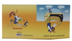 Cats Woody Woodpecker Doğum Günü Kartı 8x8 cm M:2 - 2