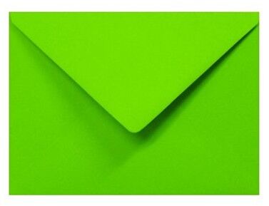 Davetiye Kart Zarfı 110 gr 13X18 cm , Yeşil - 1