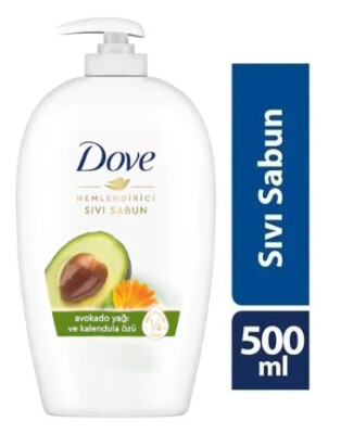 Dove Avokado Yağı ve Kalendula Özlü Nemlendirici Sıvı Sabun 500 ml - DOVE