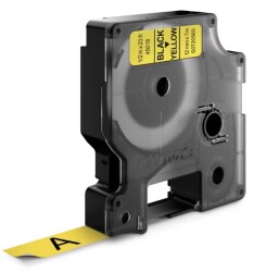 Dymo D1 Yedek Şerit, 12 mm x 7 mt, Sarı/ Siyah (45018) - DYMO