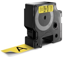 Dymo D1 Yedek Şerit, 24 mm x 7 mt, Sarı/Siyah (53718) - DYMO