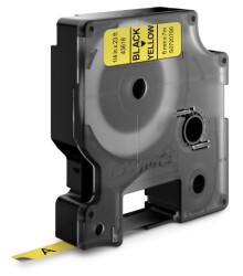 Dymo D1 Yedek Şerit, 6 mm x 7 mt, Sarı/ Siyah (43618) - DYMO