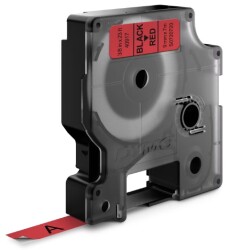 Dymo D1 Yedek Şerit, 9 mm x 7 mt, Kırmızı/ Siyah (40917) - DYMO