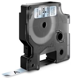 Dymo D1 Yedek Şerit, 9 mm x 7 mt, Şeffaf/ Siyah (40910) - DYMO