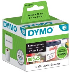 Dymo LW Disket Etiketi, 320 Etiket 70x54 mm (99015) - DYMO