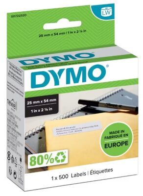 Dymo LW İade Adres Etiketi, 500 Etiket 25 x 54mm (11352 ) - 1