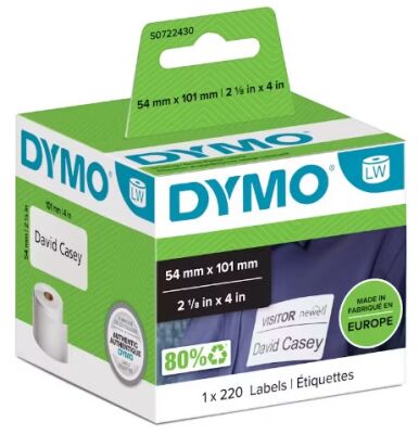 Dymo LW Sevkiyat Etiketi, 220 Etiket 101x 54mm (99014) - 1