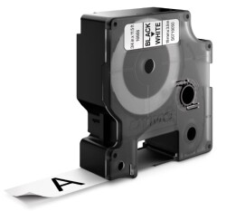 Dymo Yüksek performans Esnek Naylon 19mmx3,5 Siyah/Beyaz(16958) - DYMO