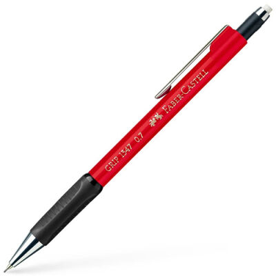 Faber-Castell 1347 Grip Mekanik Kurşun Kalem, Kırmızı 0,7 mm - 1
