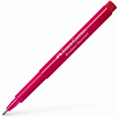 Faber-Castell 1554 Broadpen Keçe Uç Kalem, Kırmızı 0,8 mm - 1
