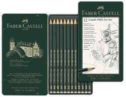 Faber-Castell 9000 Dereceli Kalem Art Set 12 Li ( 8B-2H) - FABER-CASTELL