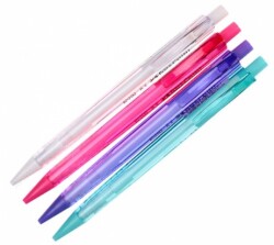 Faber-Castell Econ Mekanik Kurşun Kalem, Şeffaf Kırmızı 0,7 mm - FABER-CASTELL