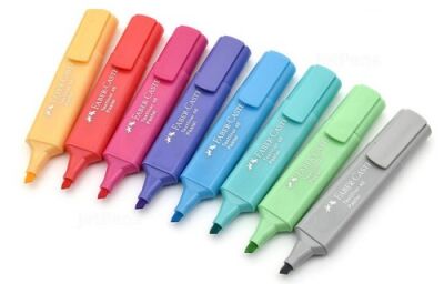 Faber-Castell Fosforlu Kalem Pastel 8 Renk - 3