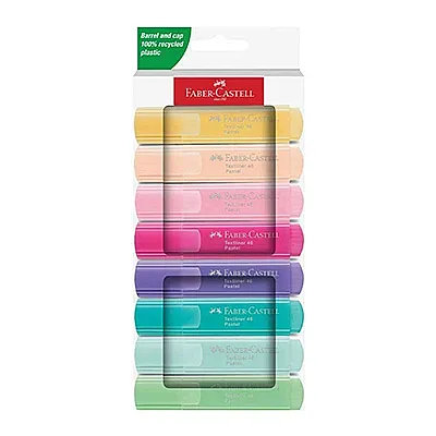 Faber-Castell Fosforlu Kalem, Pastel 8 Renk - 1