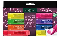 Faber-Castell Fosforlu Kalem,  Şeffaf Gövde 8 Renk