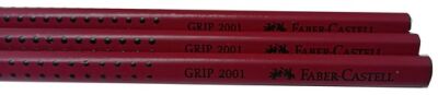 Faber-Castell Grip 2001 Kurşun Kalem Üçgen, Kırmızı - 4