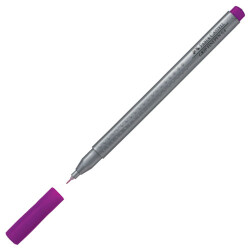 Faber-Castell Grip Finepen Keçe Uç Kalem, Açık Mor 0,4 mm - FABER-CASTELL