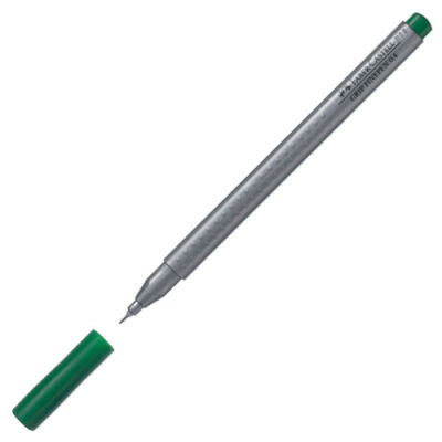Faber-Castell Grip Finepen Keçe Uç Kalem, Çim Yeşili 0,4 mm - 1