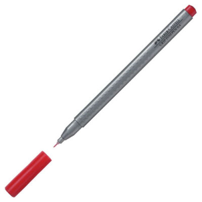 Faber-Castell Grip Finepen Keçe Uç Kalem, Lal Kırmızı 0,4 mm - 1