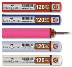 Faber-Castell Grip Min 0,5 mm 2B 60 mm, Açık Mavi 120 li - FABER-CASTELL