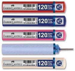 Faber-Castell Grip Min 0,7 mm 2B 60 mm, Beyaz 120 li - FABER-CASTELL