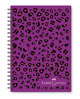 Faber-Castell Leo  Sert Kapak Spiralli Defter 17 x 24 cm Çizgili M:2, 100 Yaprak - 1