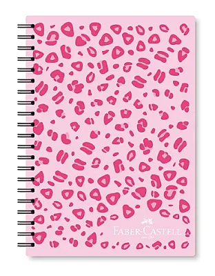 Faber-Castell Leo Sert Kapak Spiralli Defter 17 x 24 cm Çizgili M:3, 100 Yaprak - 1