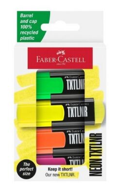 Faber-Castell Mini Fosforlu Kalem Textliner 4 Renk - 1