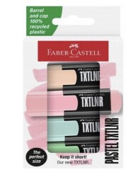 Faber-Castell Mini Fosforlu Kalem Textliner Pastel 4 Renk - FABER-CASTELL