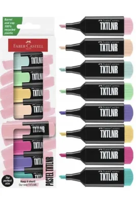 Faber-Castell Mini Fosforlu Kalem Textliner Pastel 8 Renk - 1
