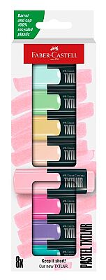 Faber-Castell Mini Fosforlu Kalem, Textliner Pastel 8 Renk - 1