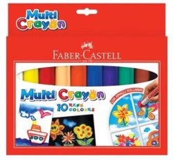 Faber-Castell Multi Crayon Jel Mum Boya Takımı 10 Renk - FABER-CASTELL