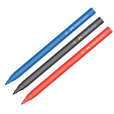 Faber-Castell Tekli Keçeli Kalem, Kırmızı - 1