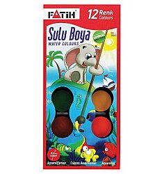 Fatih K-12 Sulu Boya Büyük Boy 12 Renk