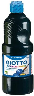 Giotto Akrilik Boya, Siyah 500 ml - 1