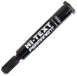 Hi-text 830 PB Permanent Markör Yuvarlak Uç, Siyah - HI-TEXT