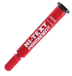 Hi-text 830 PC Permanent Markör, Kesik Uç, Kırmızı