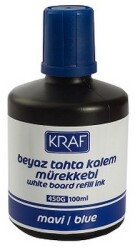 Kraf Beyaz Tahta Kalem Mürekkebi 100 ml Mavi 450G - KRAF