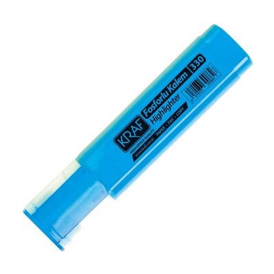 Kraf Fosforlu Kalem 330 Mavi - 1