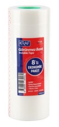 Kraf Görünmez Bant 19mmx33M 8 Li 1933-8 - KRAF